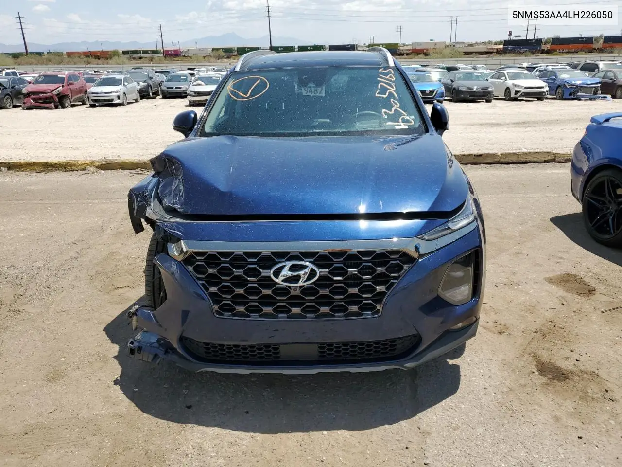2020 Hyundai Santa Fe Limited VIN: 5NMS53AA4LH226050 Lot: 63052165