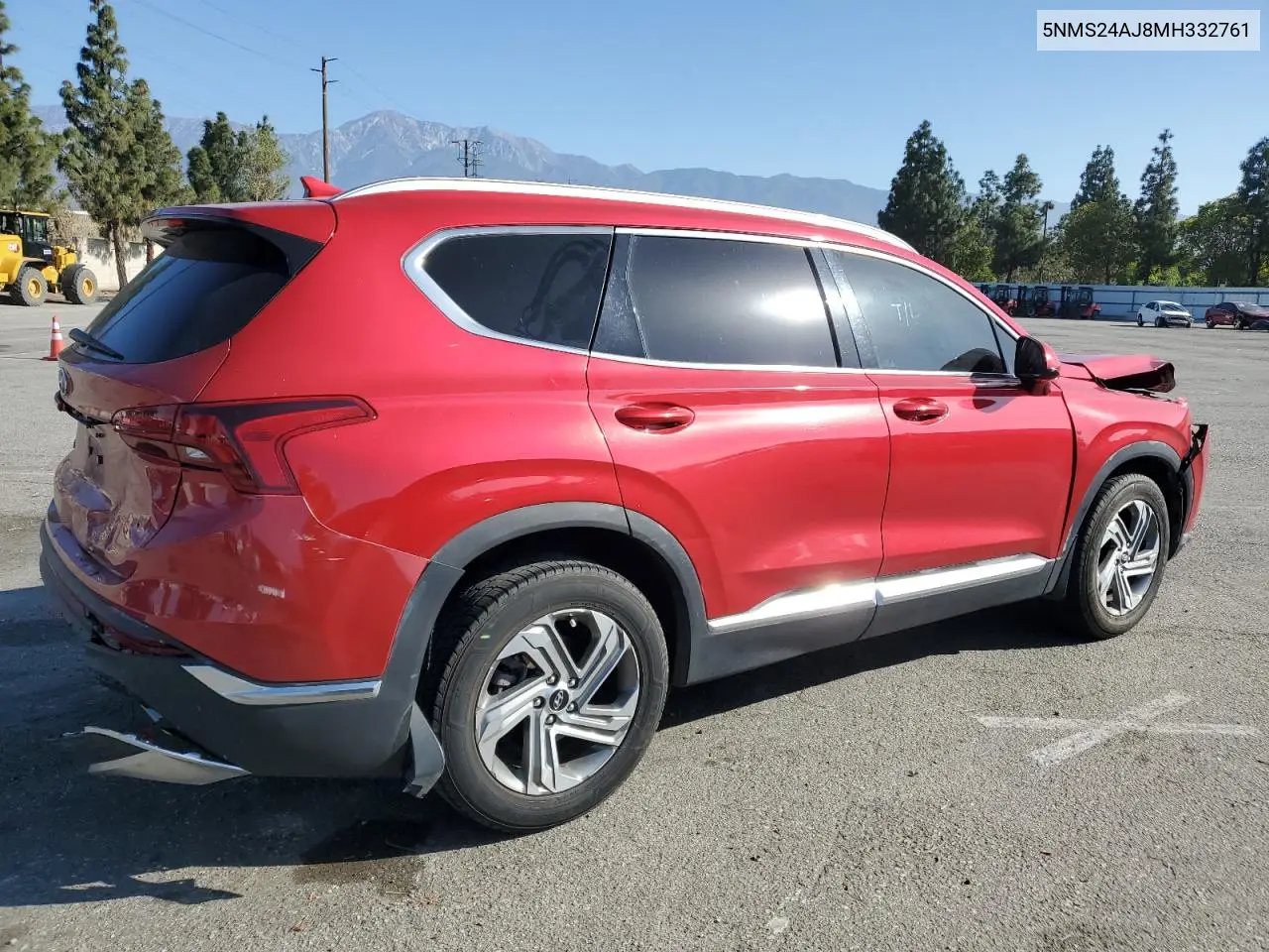 2021 Hyundai Santa Fe Sel VIN: 5NMS24AJ8MH332761 Lot: 56950795