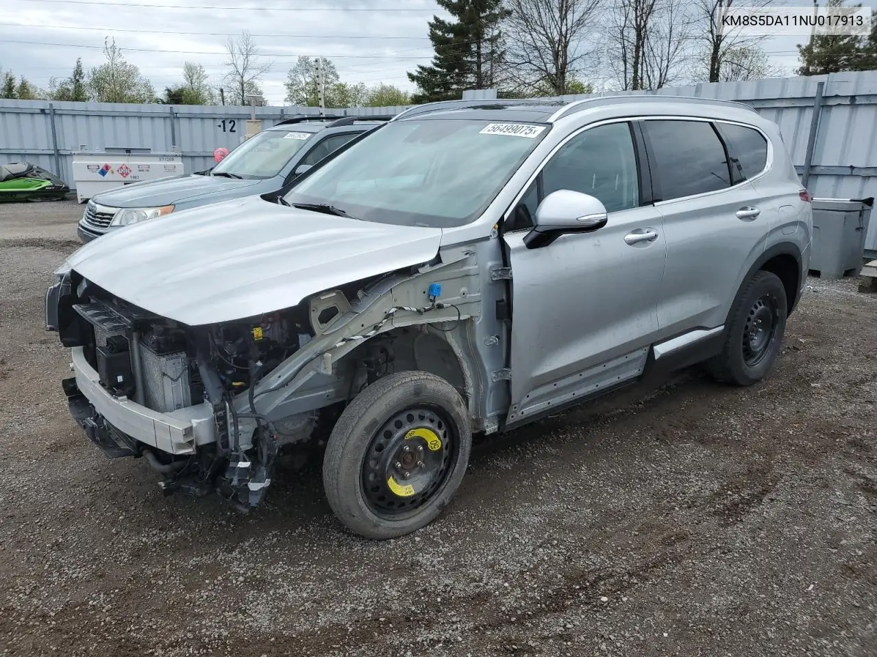 2022 Hyundai Santa Fe Limited VIN: KM8S5DA11NU017913 Lot: 56499075