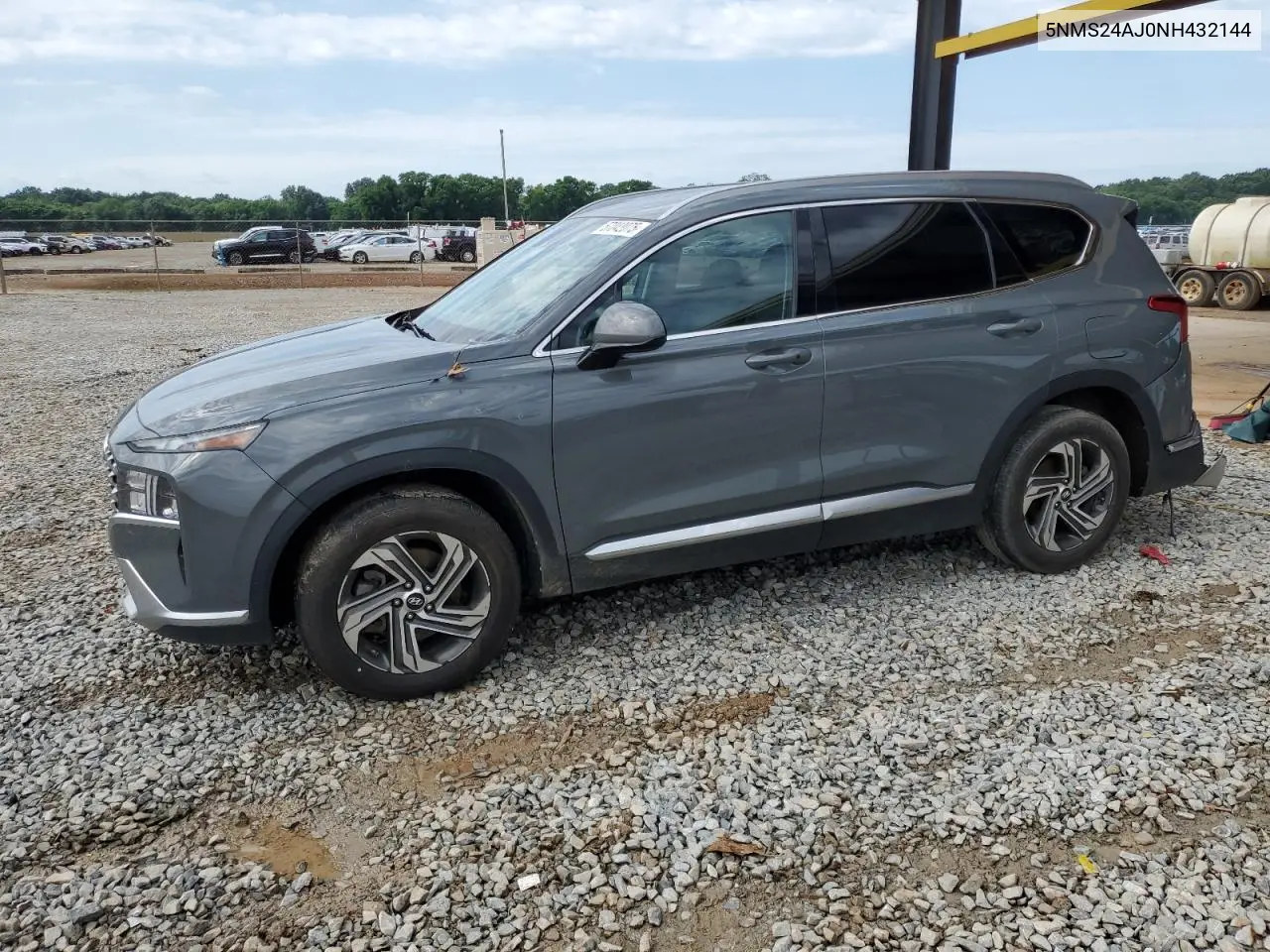 2022 Hyundai Santa Fe Sel VIN: 5NMS24AJ0NH432144 Lot: 57042075
