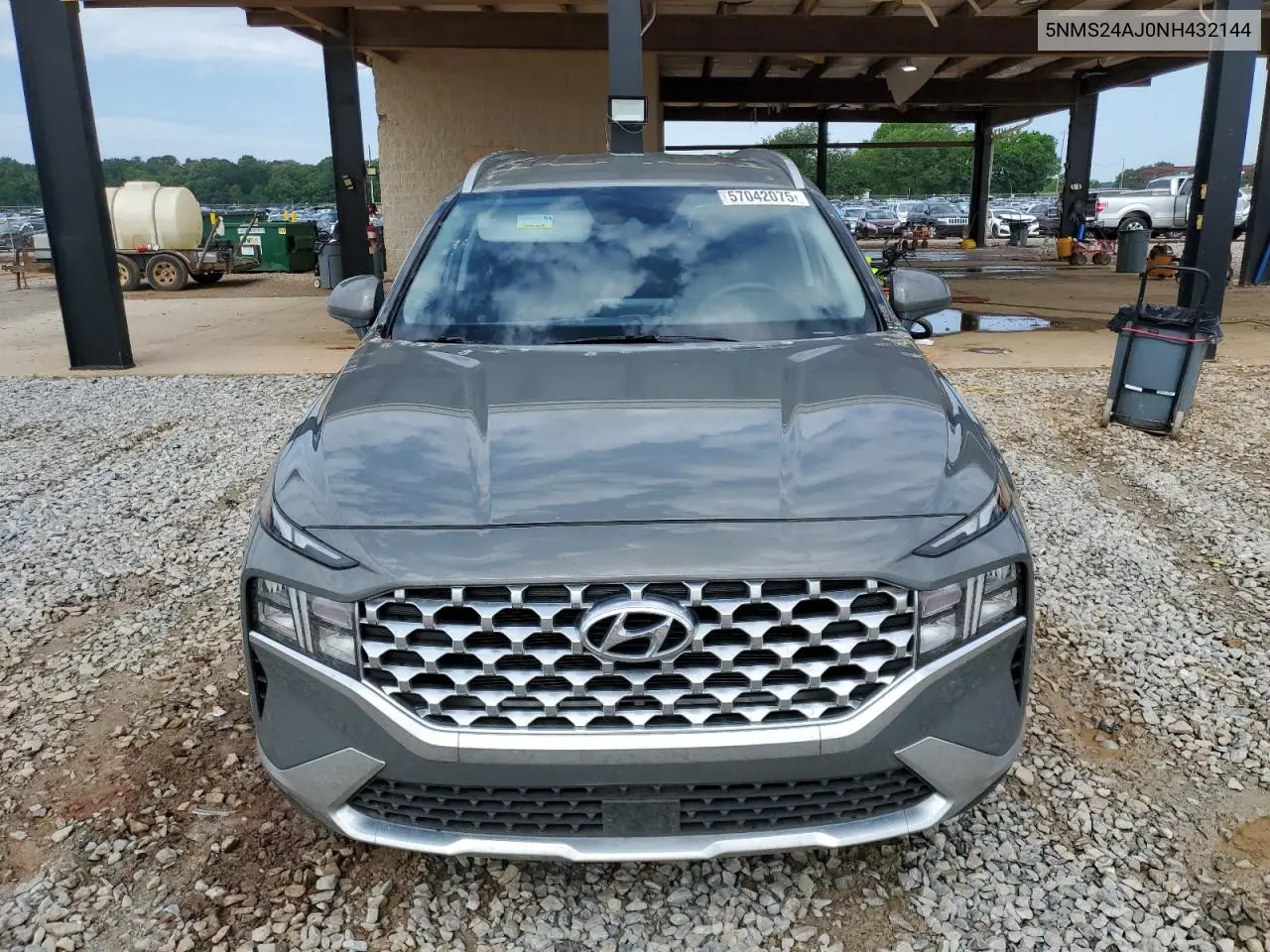 2022 Hyundai Santa Fe Sel VIN: 5NMS24AJ0NH432144 Lot: 57042075