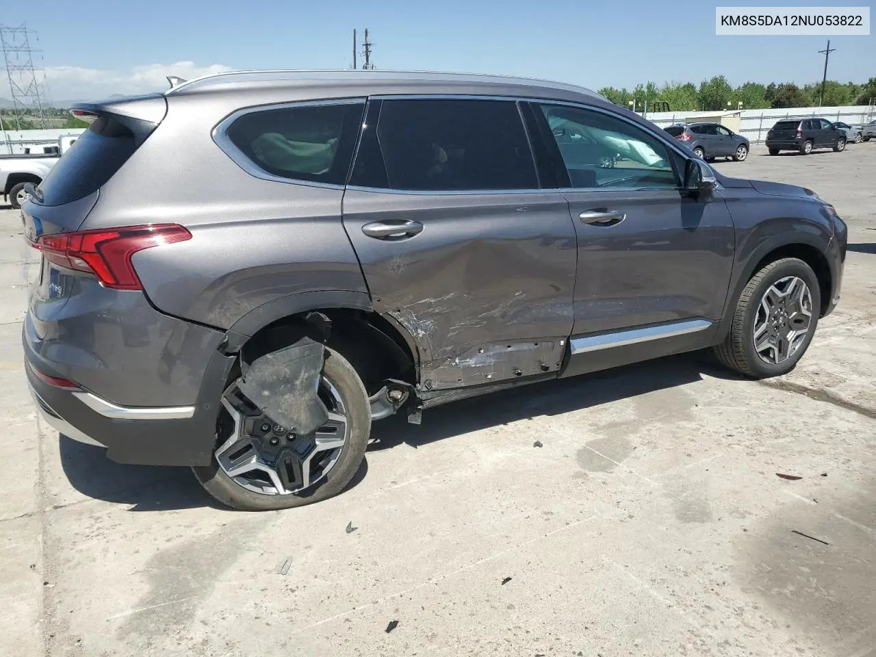 2022 Hyundai Santa Fe Limited VIN: KM8S5DA12NU053822 Lot: 57113465