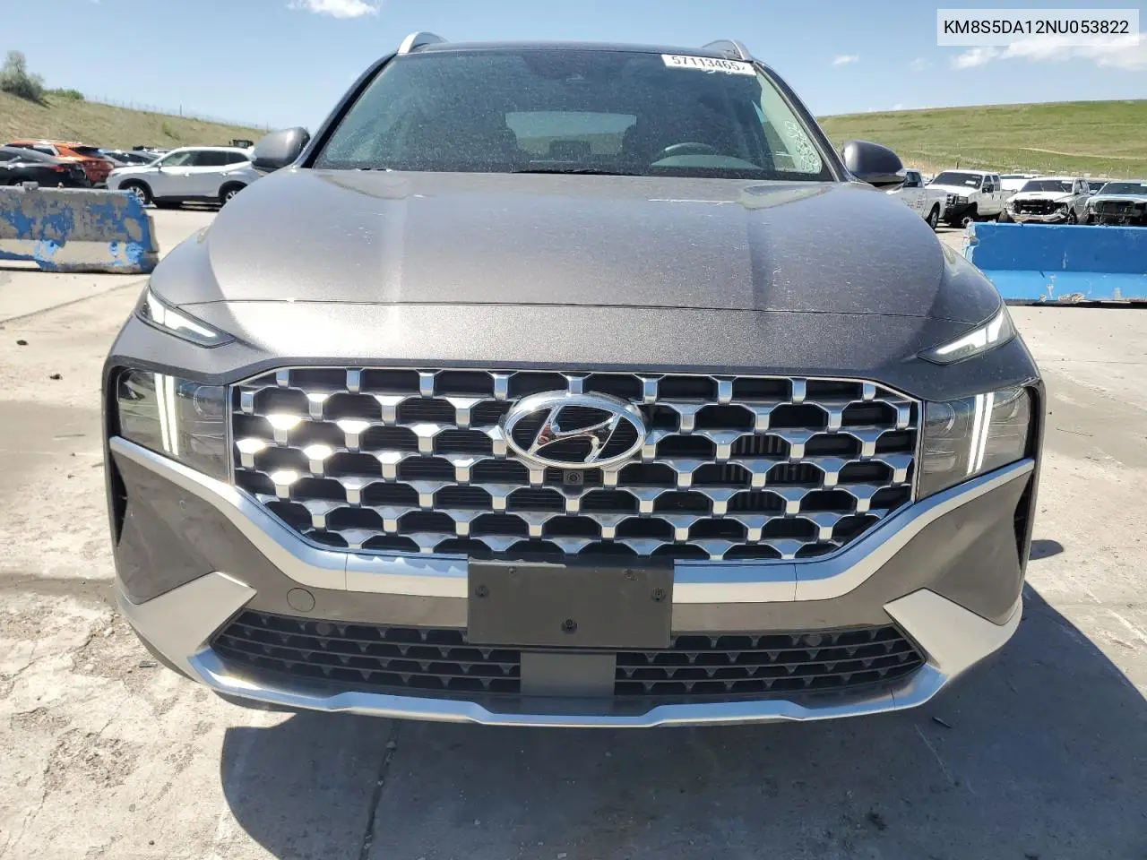 2022 Hyundai Santa Fe Limited VIN: KM8S5DA12NU053822 Lot: 57113465