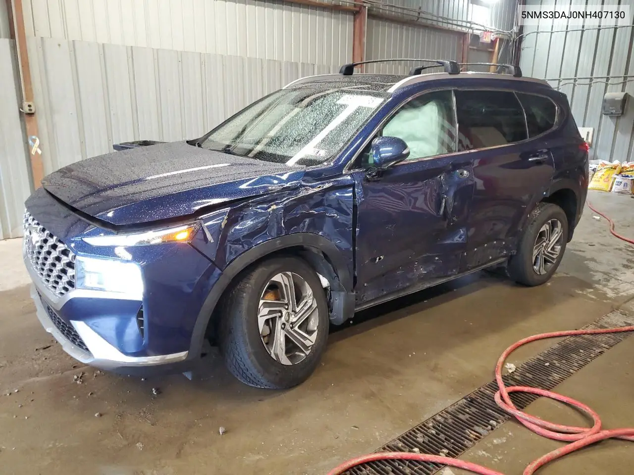 2022 Hyundai Santa Fe Sel VIN: 5NMS3DAJ0NH407130 Lot: 58893735