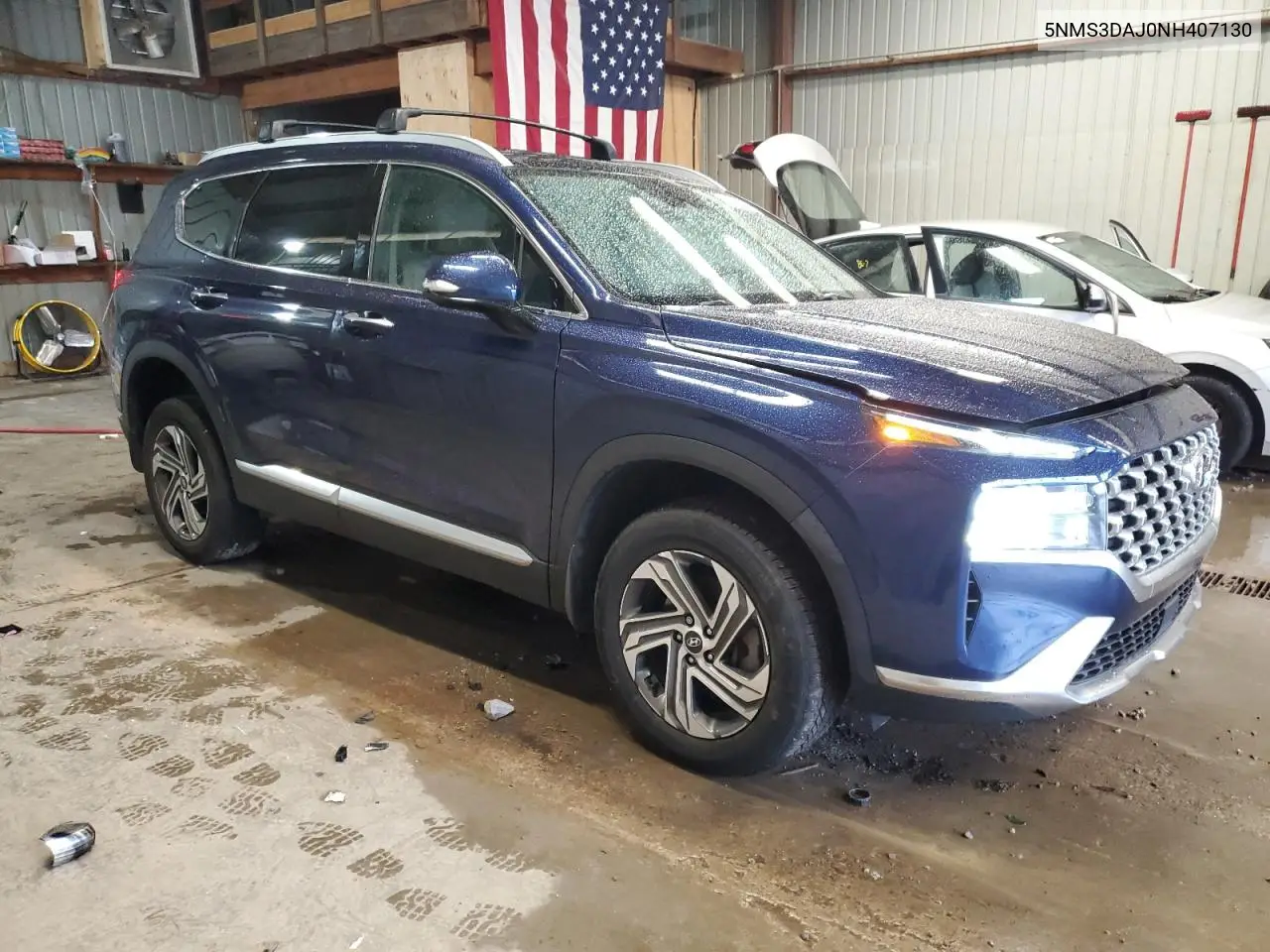 2022 Hyundai Santa Fe Sel VIN: 5NMS3DAJ0NH407130 Lot: 58893735