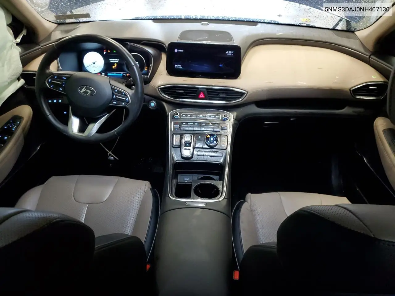 2022 Hyundai Santa Fe Sel VIN: 5NMS3DAJ0NH407130 Lot: 58893735
