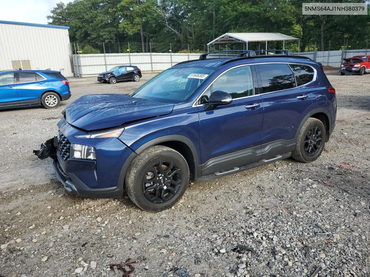 2022 Hyundai Santa Fe Sel VIN: 5NMS64AJ1NH380379 Lot: 61606385