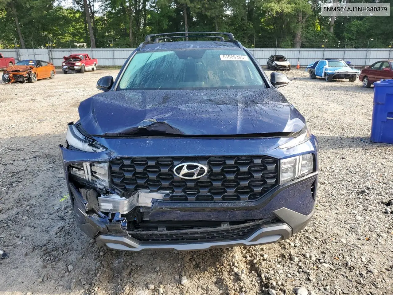 2022 Hyundai Santa Fe Sel VIN: 5NMS64AJ1NH380379 Lot: 61606385