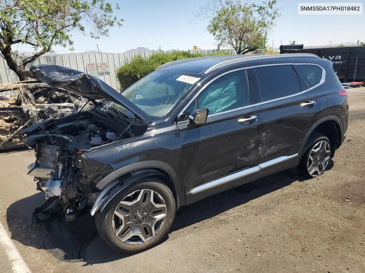 2023 Hyundai Santa Fe Limited VIN: 5NMS5DA17PH018482 Lot: 63928255