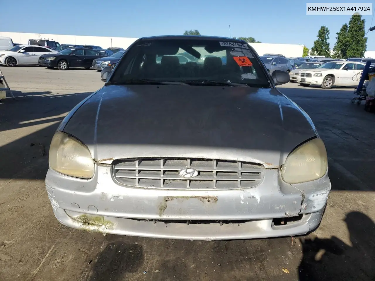 2001 Hyundai Sonata Gl VIN: KMHWF25SX1A417924 Lot: 57887405