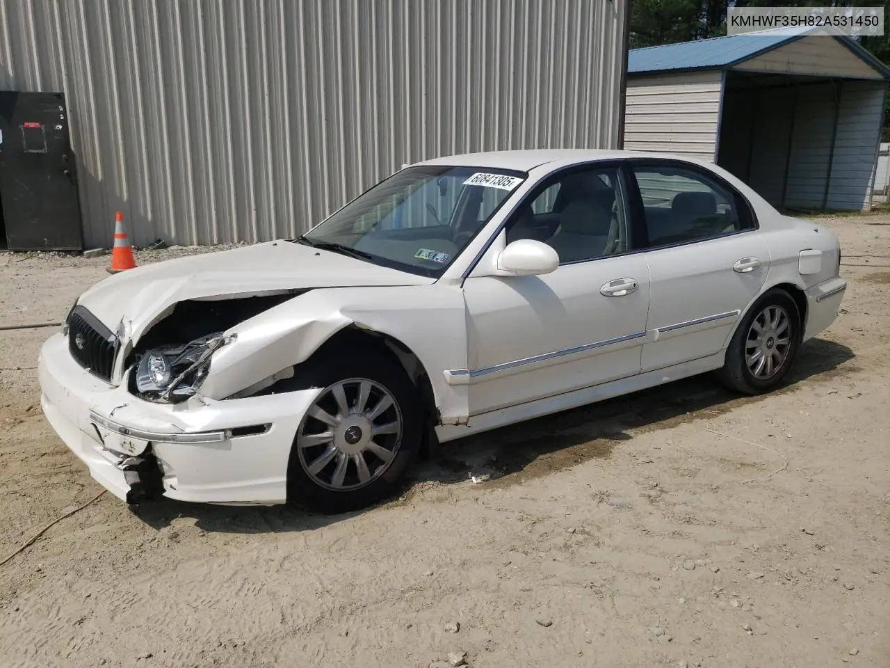 2002 Hyundai Sonata Gls VIN: KMHWF35H82A531450 Lot: 60841305
