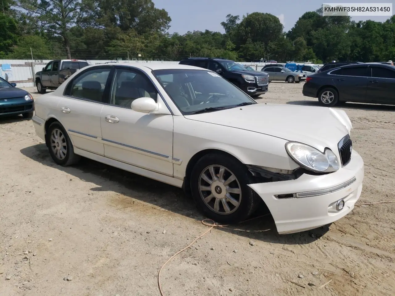 2002 Hyundai Sonata Gls VIN: KMHWF35H82A531450 Lot: 60841305