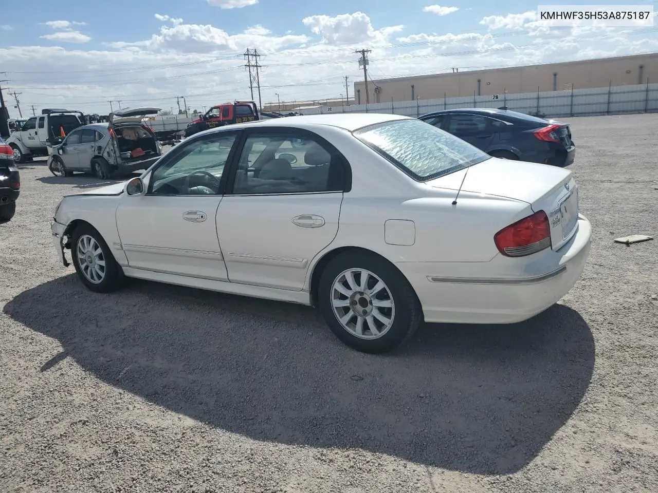 2003 Hyundai Sonata Gls VIN: KMHWF35H53A875187 Lot: 56355275