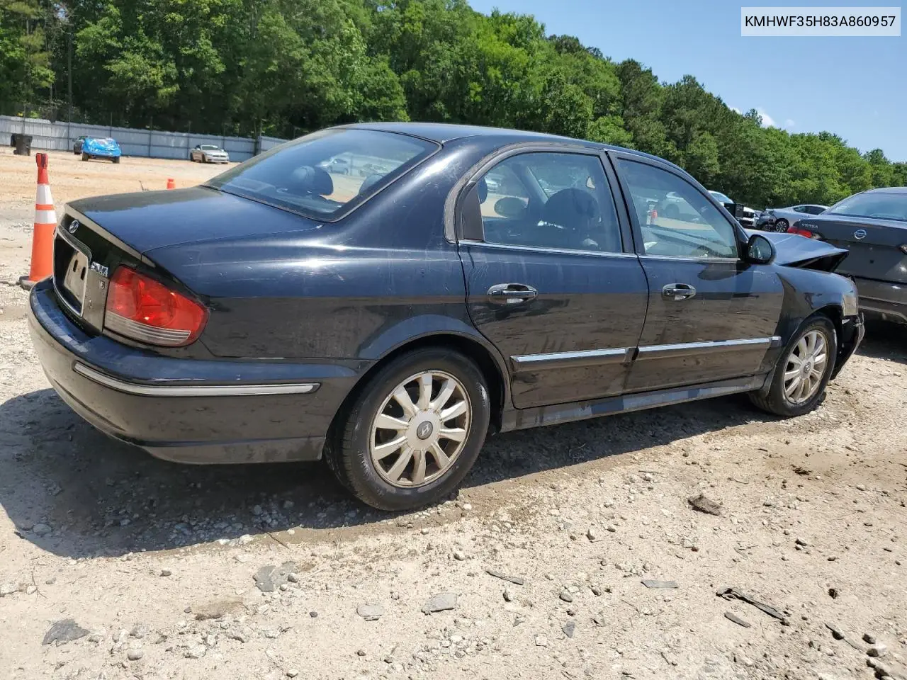 2003 Hyundai Sonata Gls VIN: KMHWF35H83A860957 Lot: 57338465