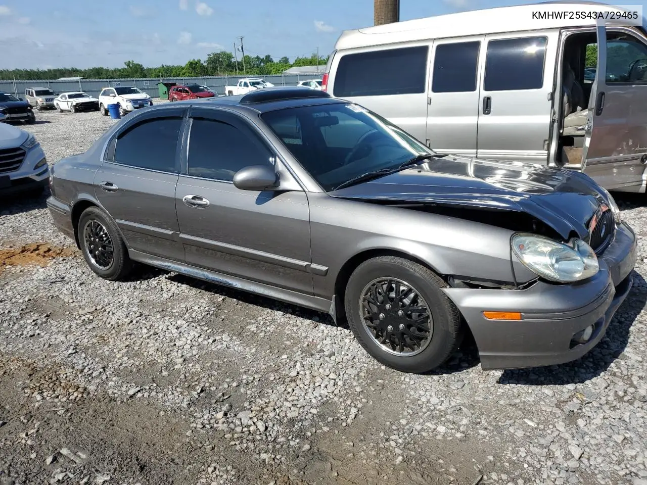 2003 Hyundai Sonata Gl VIN: KMHWF25S43A729465 Lot: 57914175