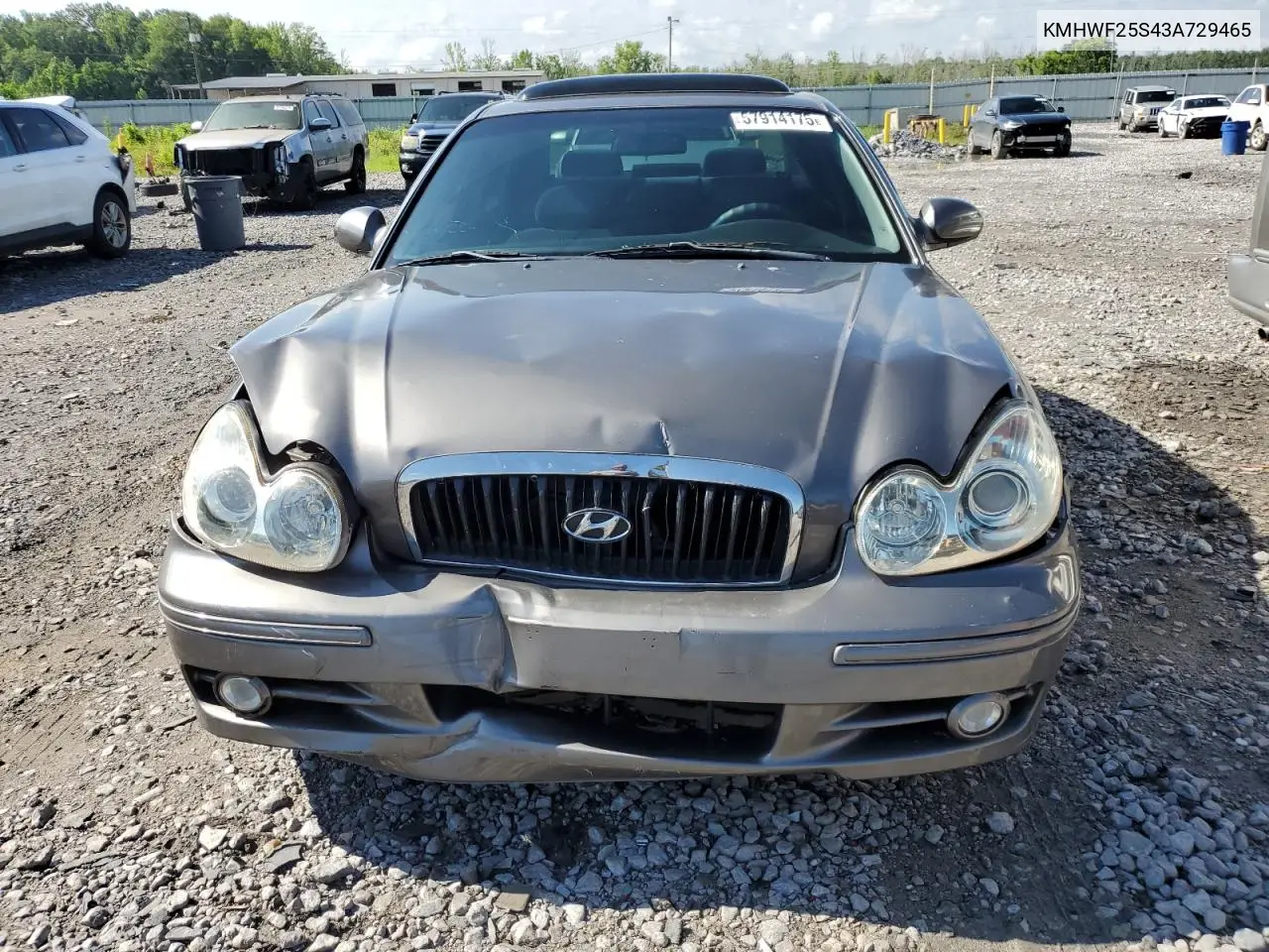 2003 Hyundai Sonata Gl VIN: KMHWF25S43A729465 Lot: 57914175