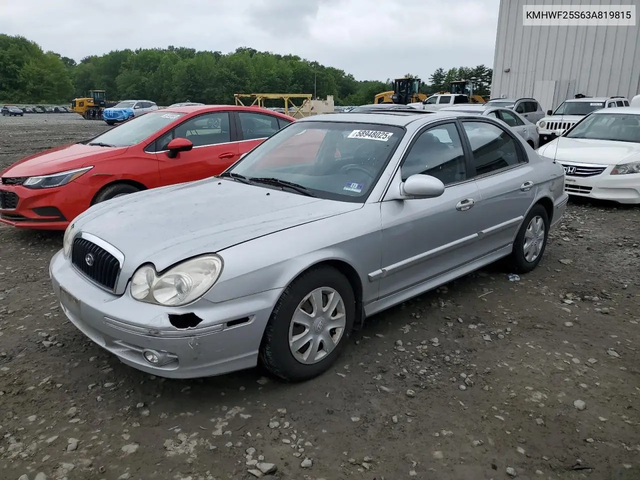 2003 Hyundai Sonata Gl VIN: KMHWF25S63A819815 Lot: 58948025