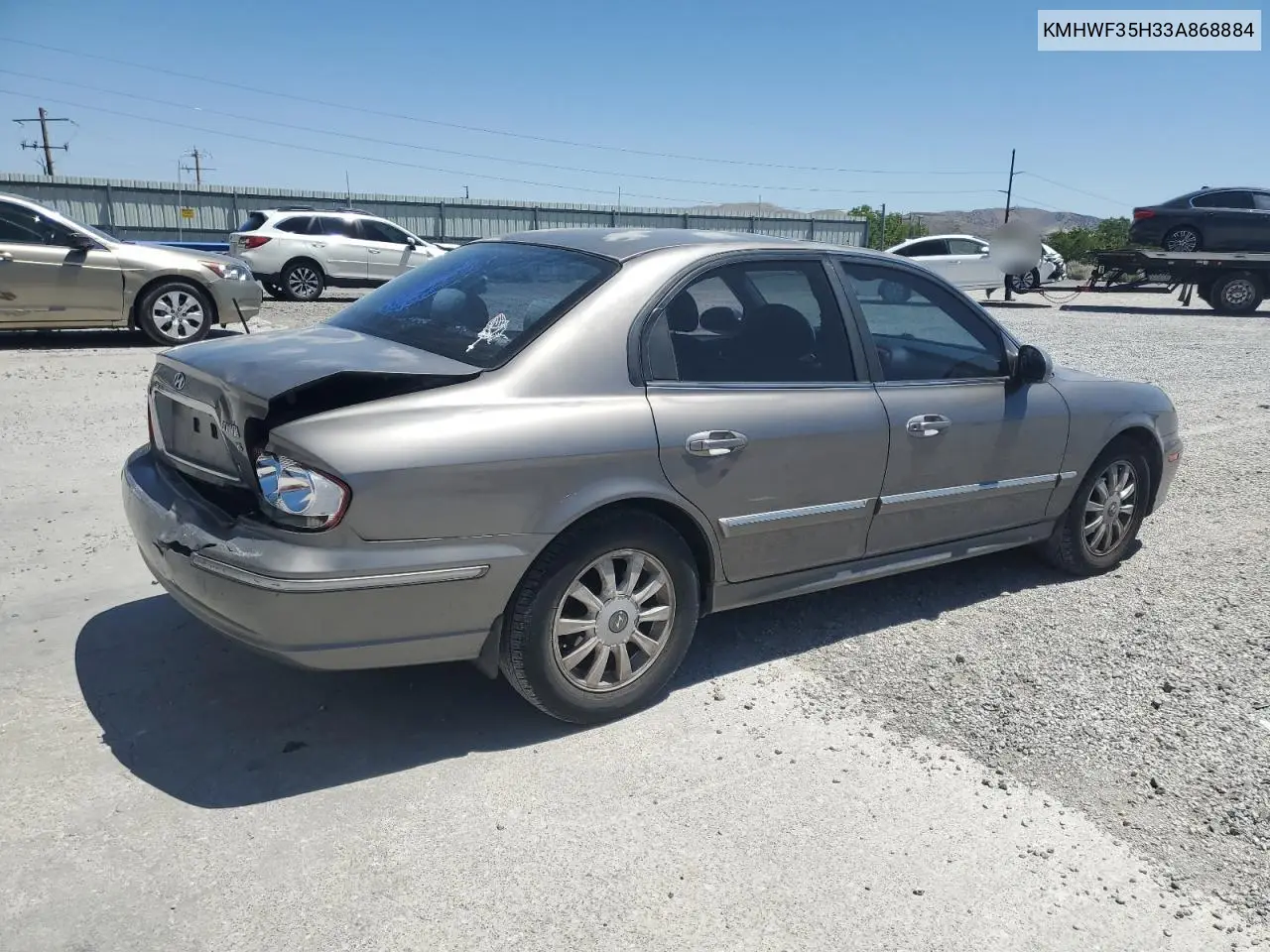 2003 Hyundai Sonata Gls VIN: KMHWF35H33A868884 Lot: 61442535