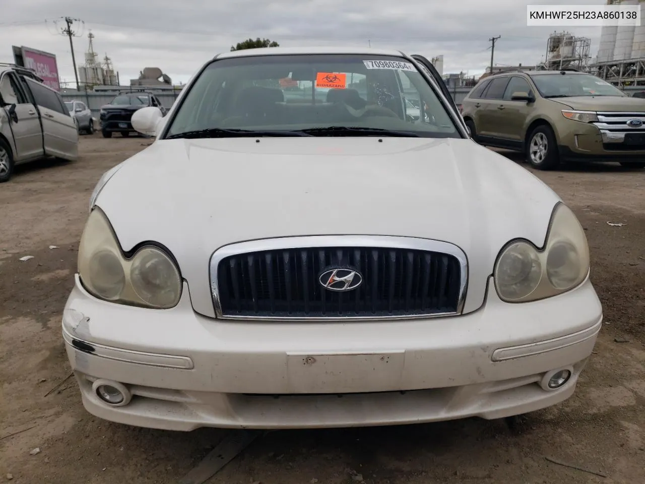 2003 Hyundai Sonata Gl VIN: KMHWF25H23A860138 Lot: 88088925