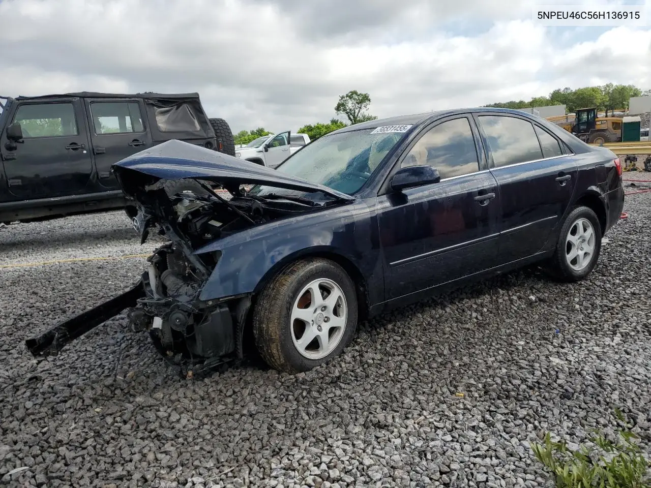 2006 Hyundai Sonata Gls VIN: 5NPEU46C56H136915 Lot: 56531455