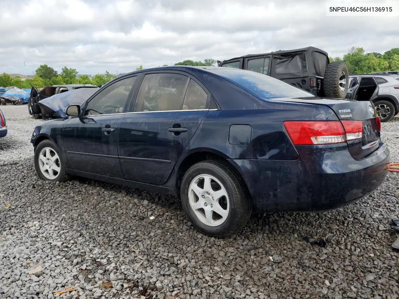 2006 Hyundai Sonata Gls VIN: 5NPEU46C56H136915 Lot: 56531455