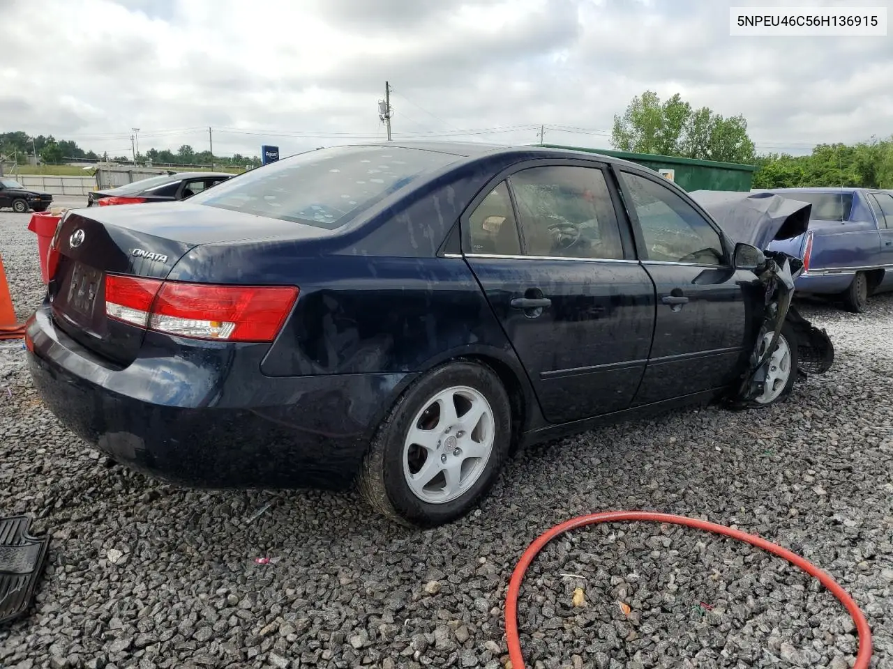 2006 Hyundai Sonata Gls VIN: 5NPEU46C56H136915 Lot: 56531455