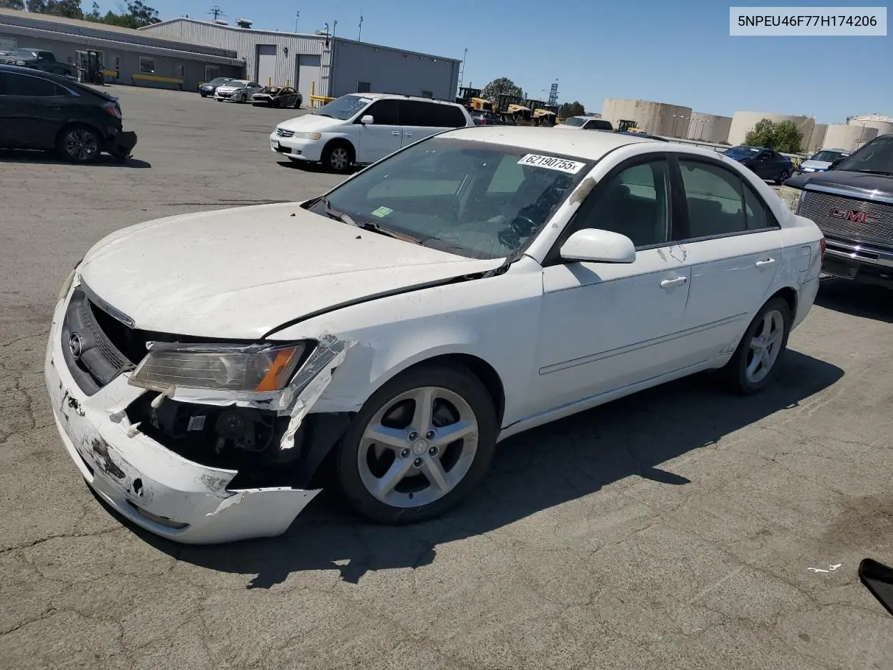 2007 Hyundai Sonata Se VIN: 5NPEU46F77H174206 Lot: 62190755