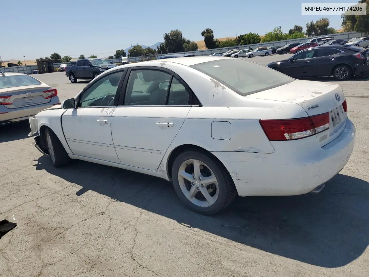 2007 Hyundai Sonata Se VIN: 5NPEU46F77H174206 Lot: 62190755
