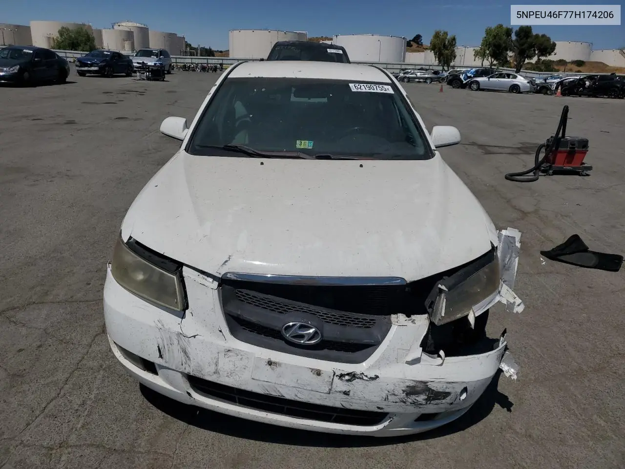 2007 Hyundai Sonata Se VIN: 5NPEU46F77H174206 Lot: 62190755