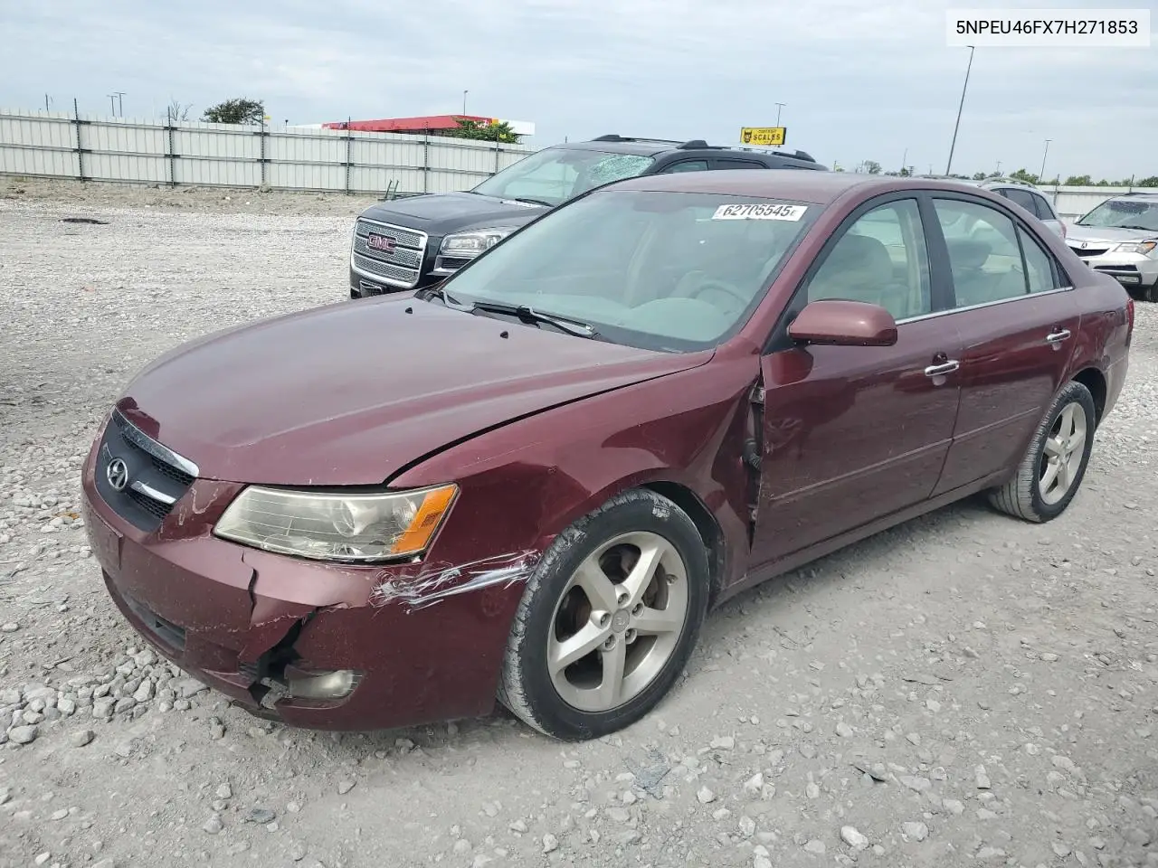 2007 Hyundai Sonata Se VIN: 5NPEU46FX7H271853 Lot: 62705545
