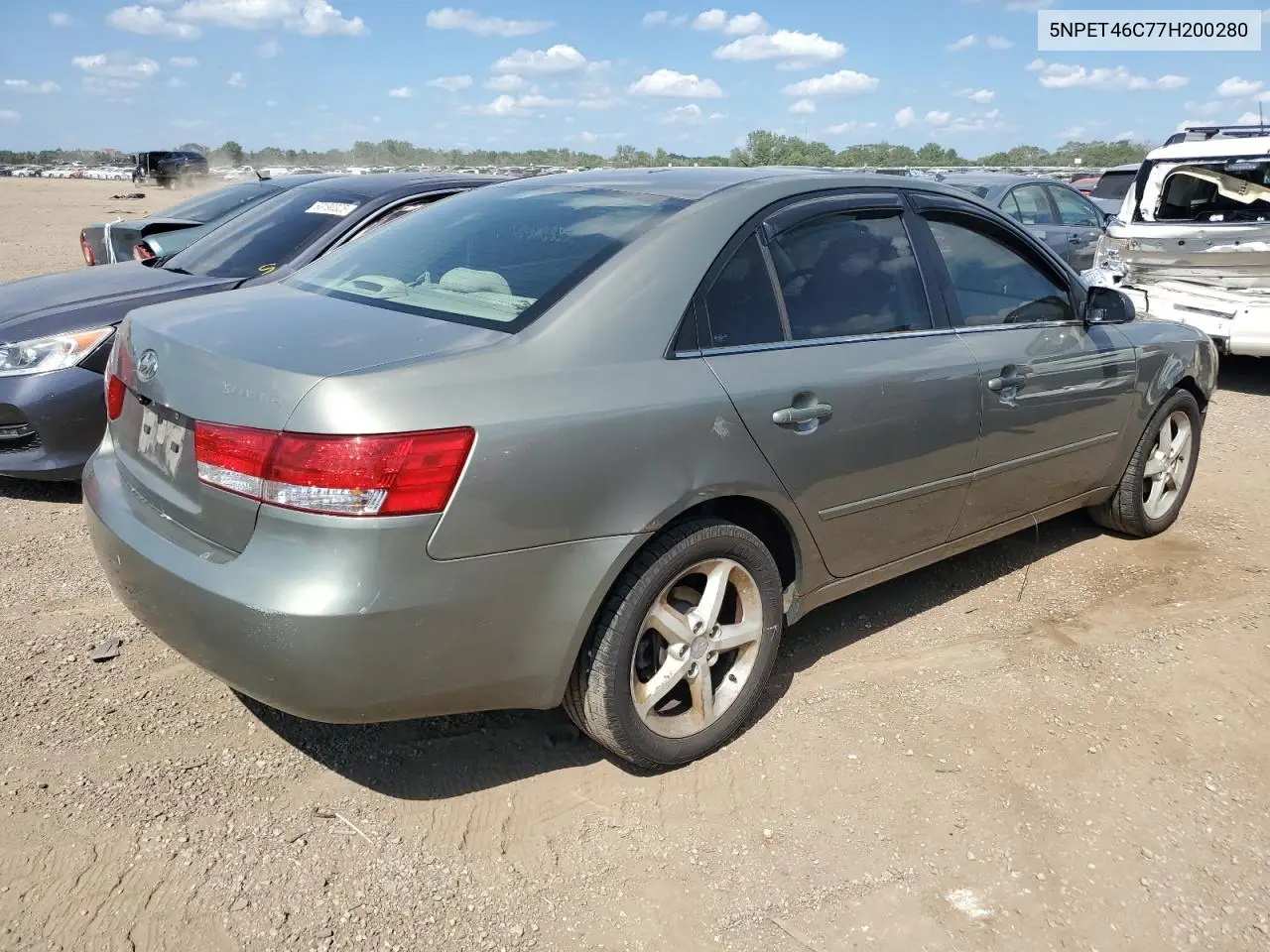 5npet46c77h200280 5NPET46C77H200280 2007 Hyundai Sonata Gls