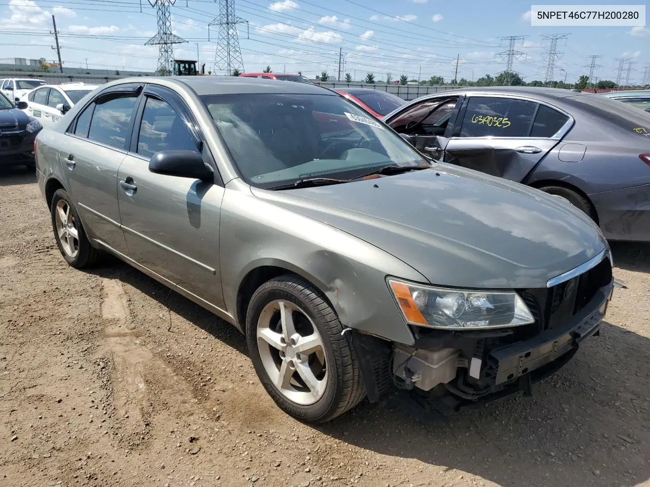 5npet46c77h200280 5NPET46C77H200280 2007 Hyundai Sonata Gls