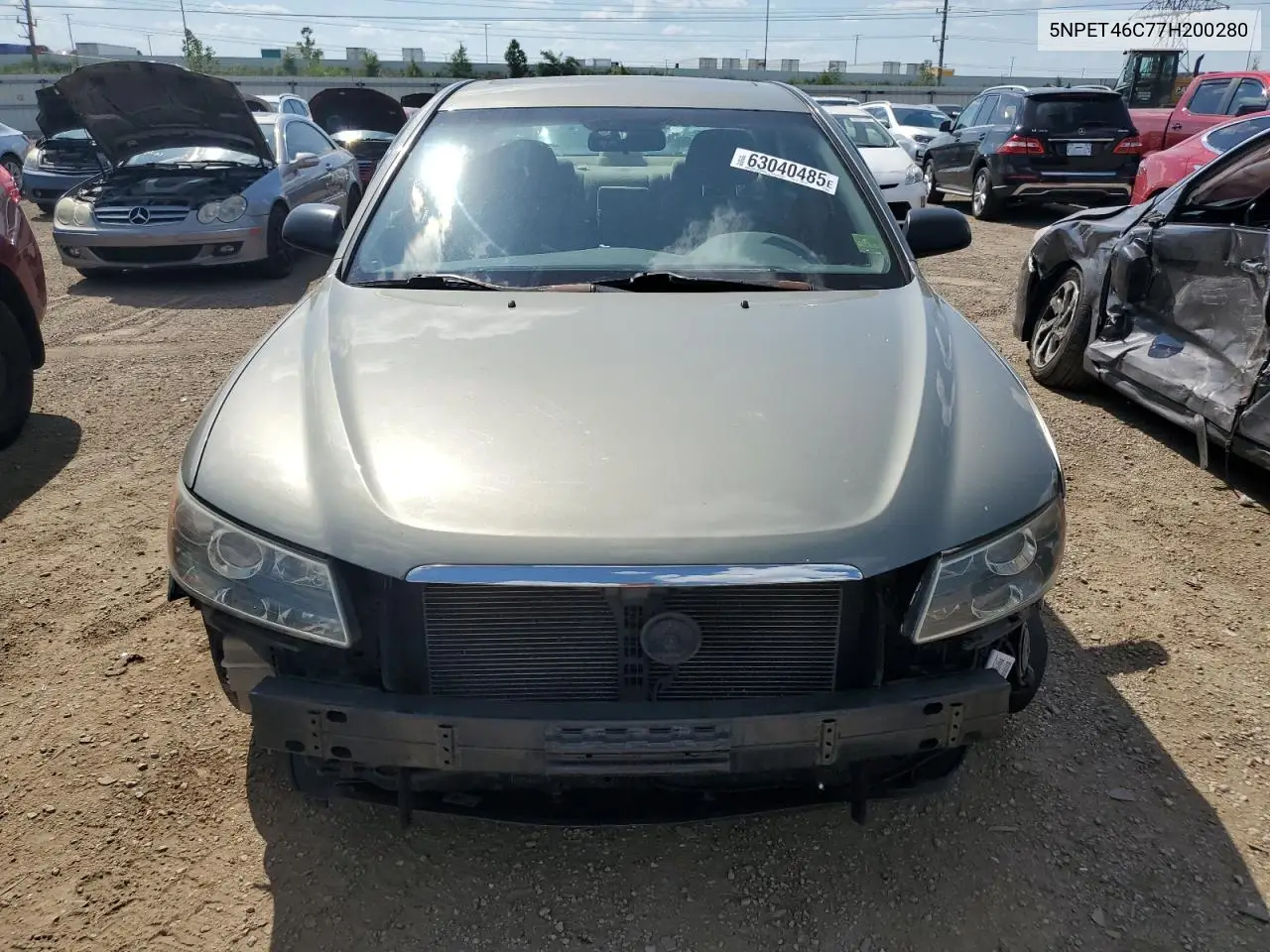 5npet46c77h200280 5NPET46C77H200280 2007 Hyundai Sonata Gls