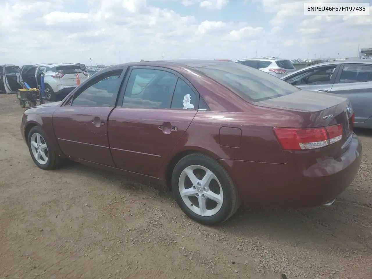 2007 Hyundai Sonata Se VIN: 5NPEU46F57H197435 Lot: 63079095