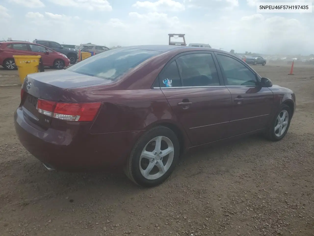 2007 Hyundai Sonata Se VIN: 5NPEU46F57H197435 Lot: 63079095