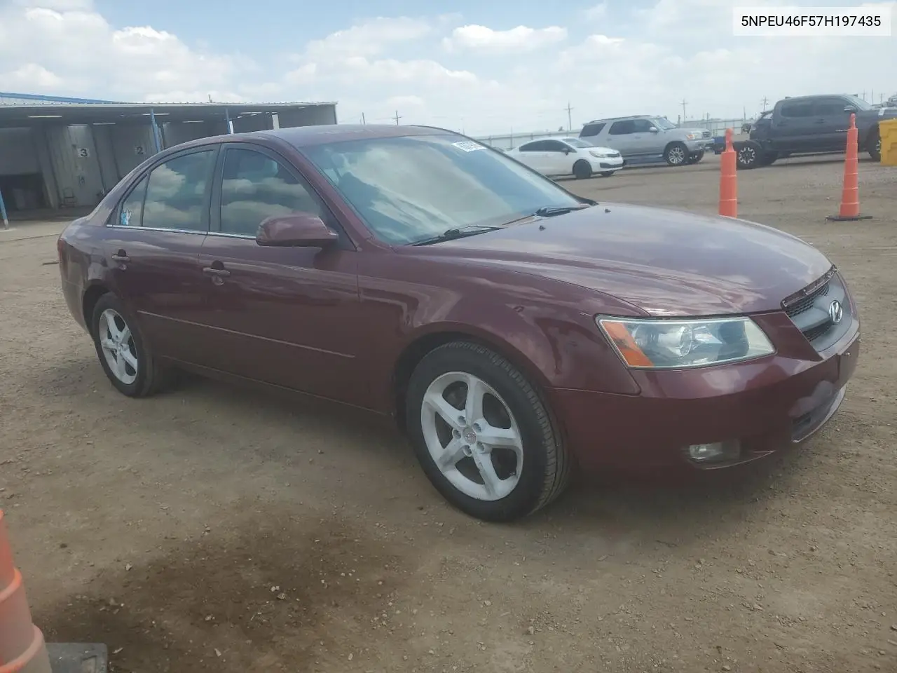 2007 Hyundai Sonata Se VIN: 5NPEU46F57H197435 Lot: 63079095