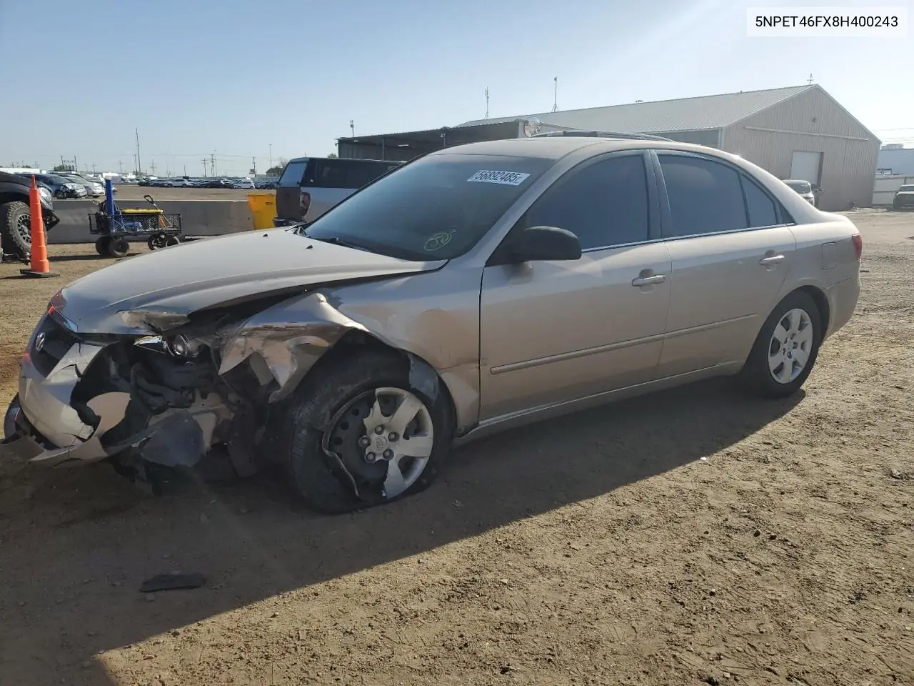 2008 Hyundai Sonata Gls VIN: 5NPET46FX8H400243 Lot: 56892485