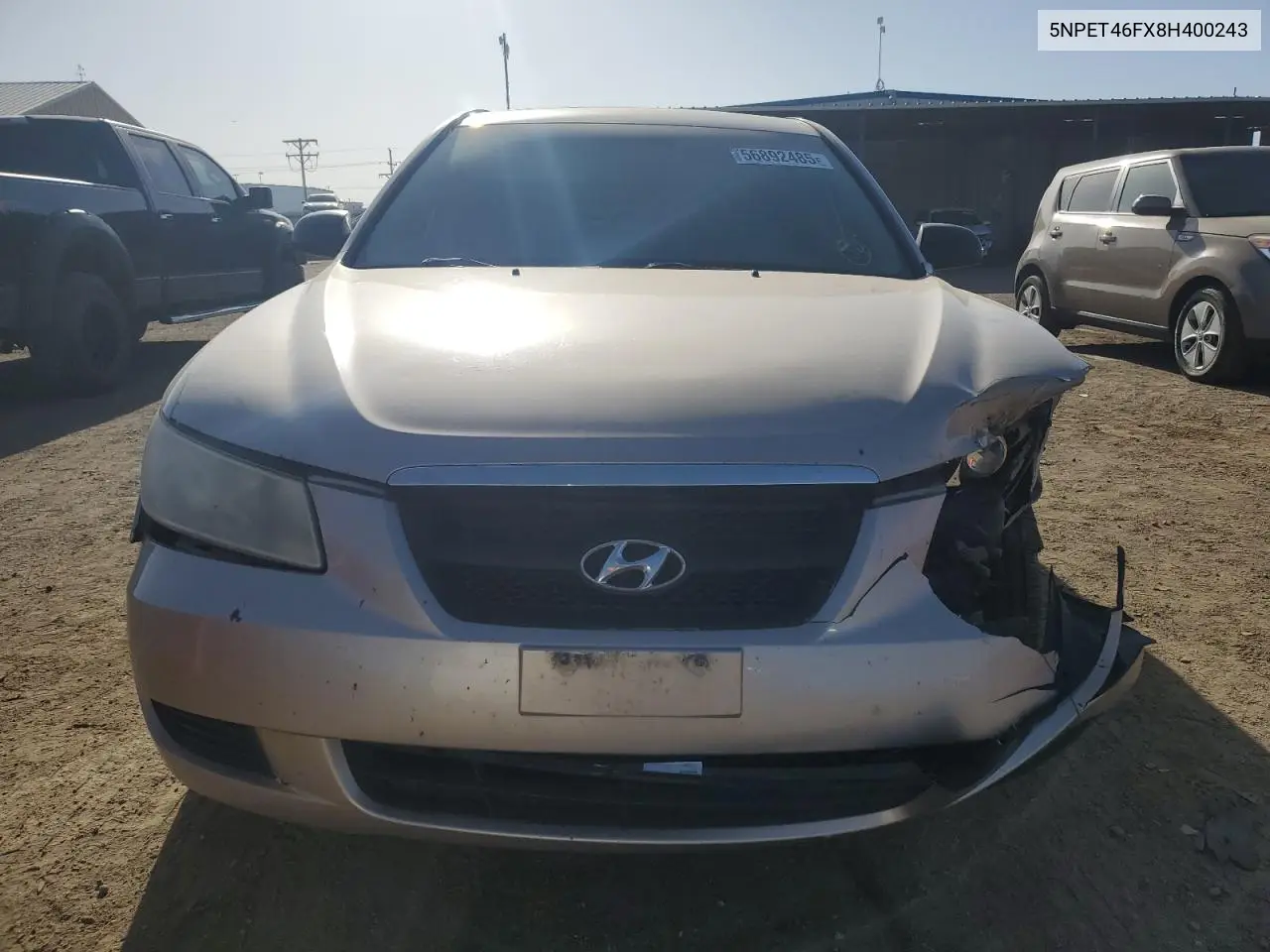 2008 Hyundai Sonata Gls VIN: 5NPET46FX8H400243 Lot: 56892485