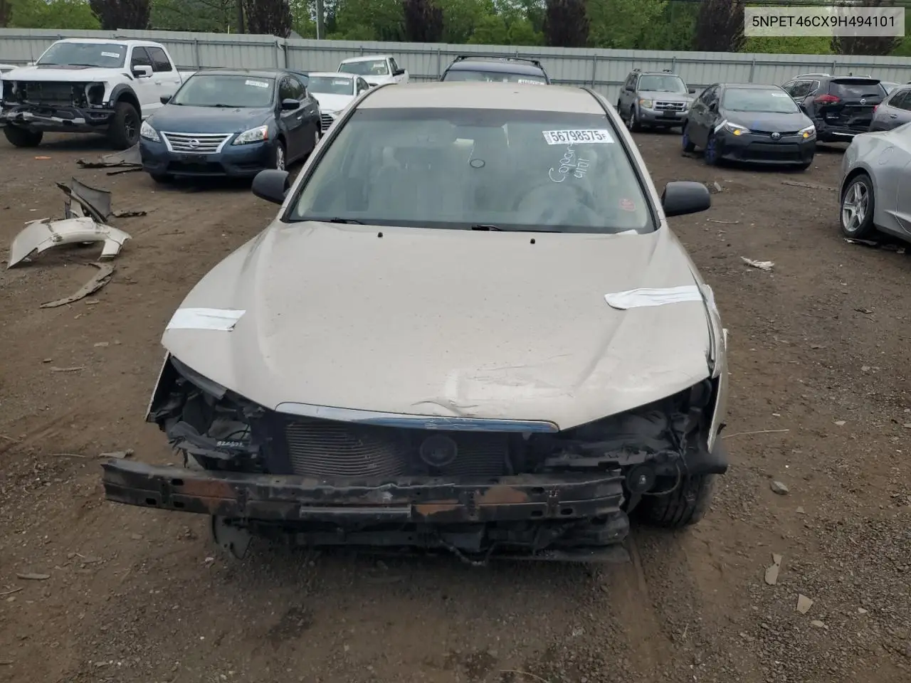 2009 Hyundai Sonata Gls VIN: 5NPET46CX9H494101 Lot: 56798575