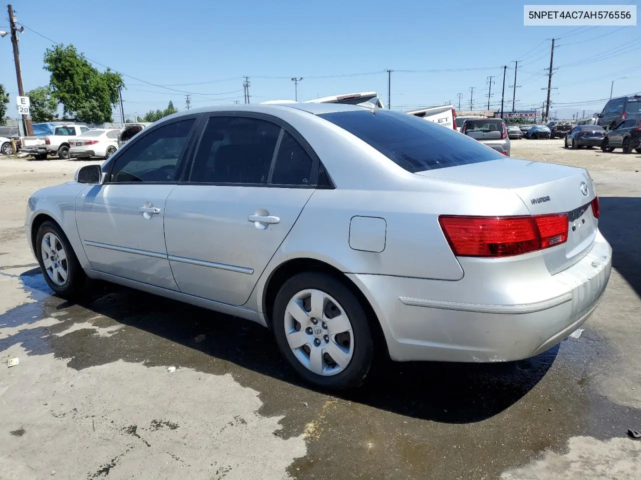 2010 Hyundai Sonata Gls VIN: 5NPET4AC7AH576556 Lot: 60568075