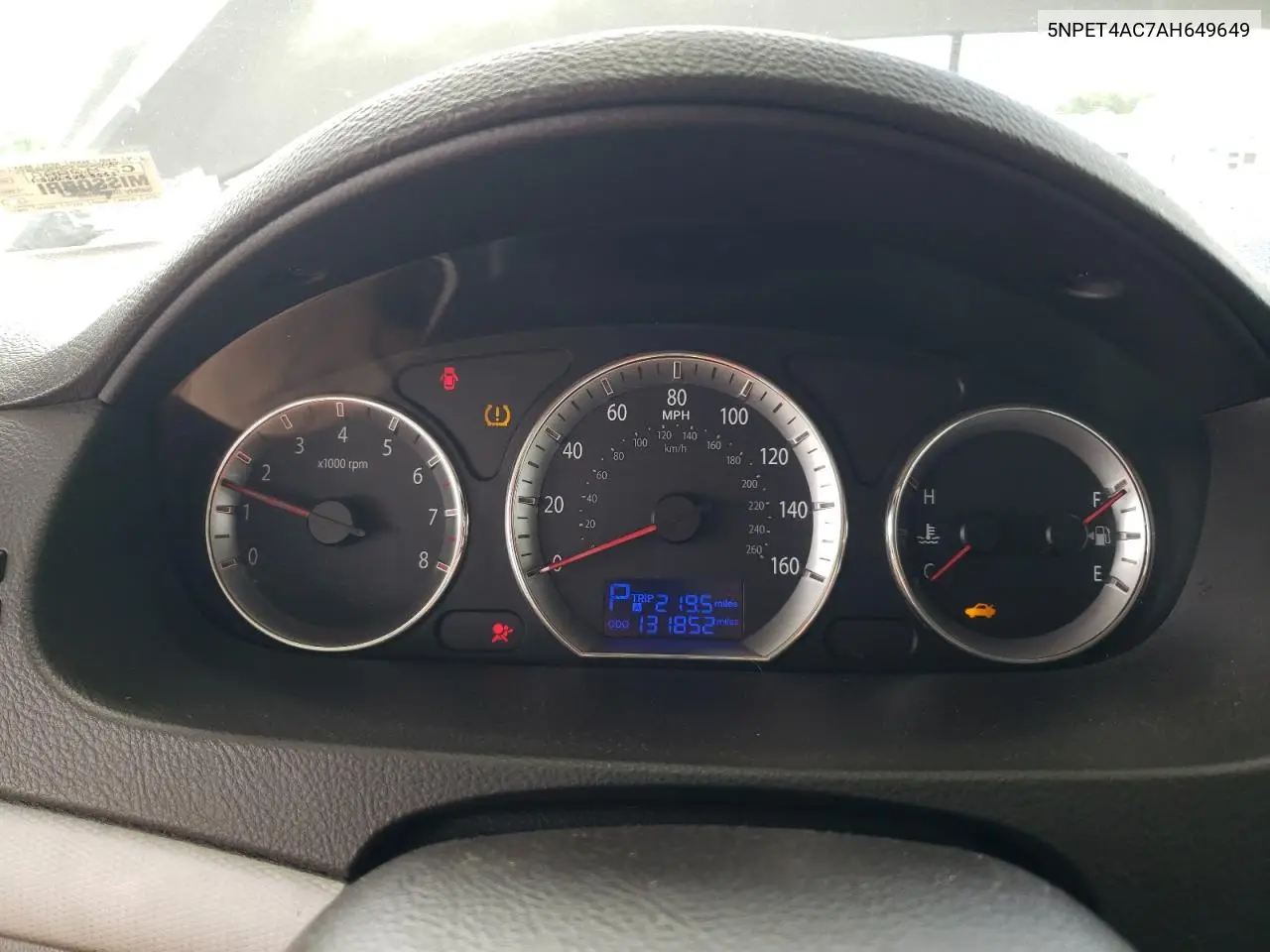 2010 Hyundai Sonata Gls VIN: 5NPET4AC7AH649649 Lot: 62767935
