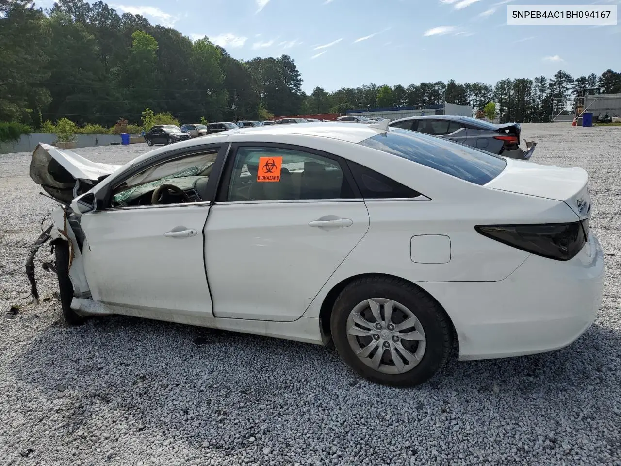 2011 Hyundai Sonata Gls VIN: 5NPEB4AC1BH094167 Lot: 56718345