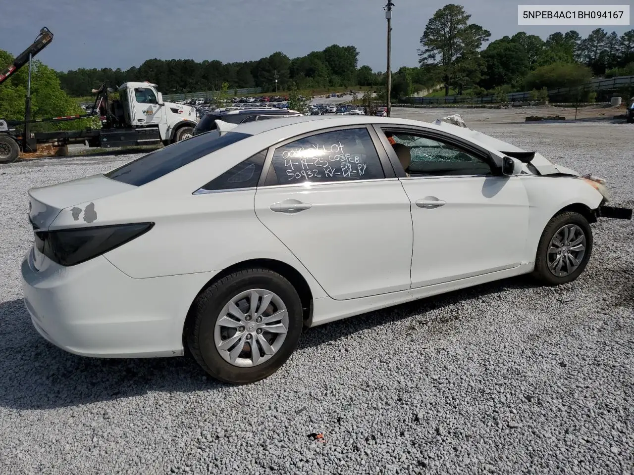 2011 Hyundai Sonata Gls VIN: 5NPEB4AC1BH094167 Lot: 56718345