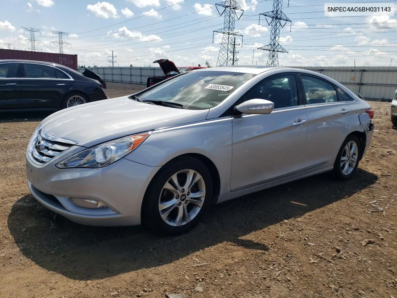 2011 Hyundai Sonata Se VIN: 5NPEC4AC6BH031143 Lot: 63083545