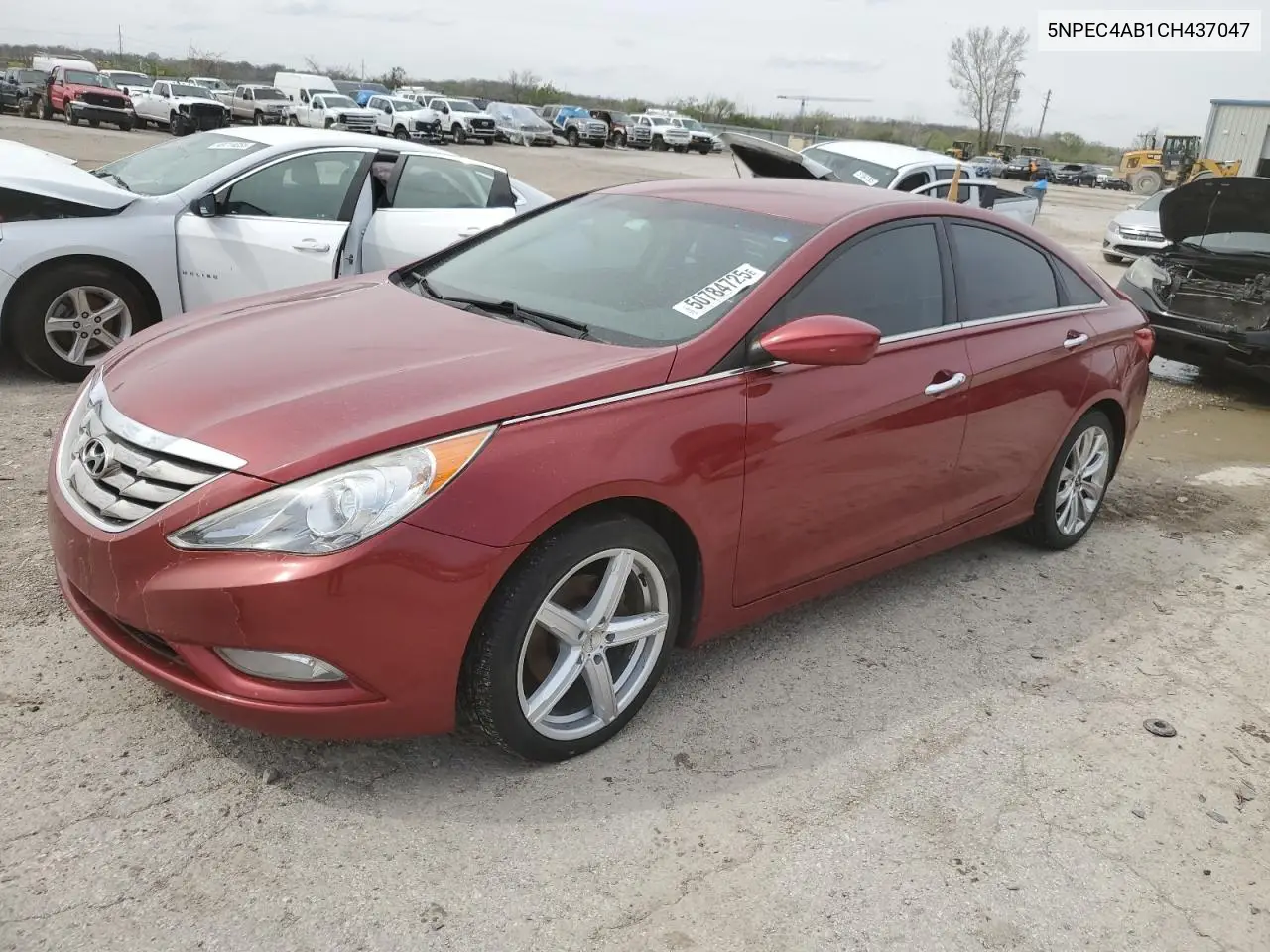 2012 Hyundai Sonata Se VIN: 5NPEC4AB1CH437047 Lot: 50784725