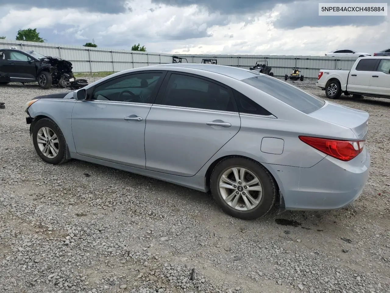 2012 Hyundai Sonata Gls VIN: 5NPEB4ACXCH485884 Lot: 55749385