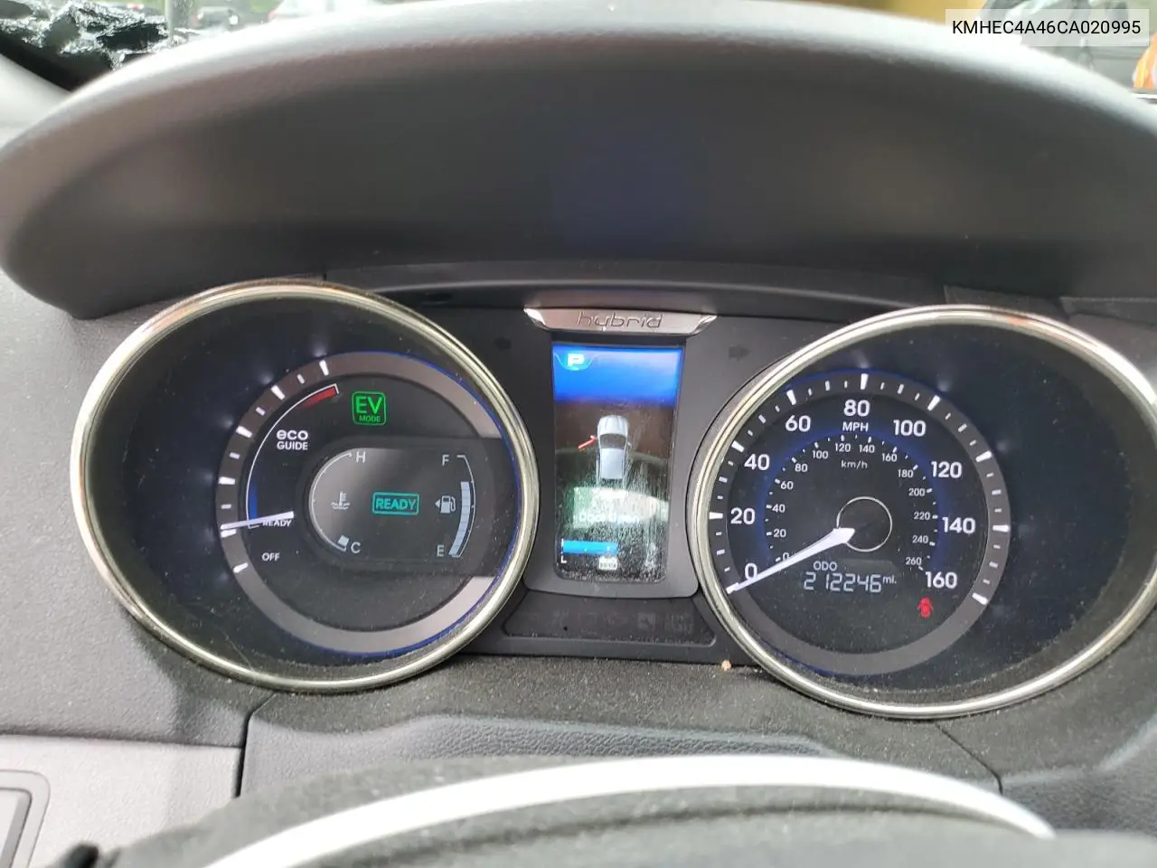 2012 Hyundai Sonata Hybrid VIN: KMHEC4A46CA020995 Lot: 61291205