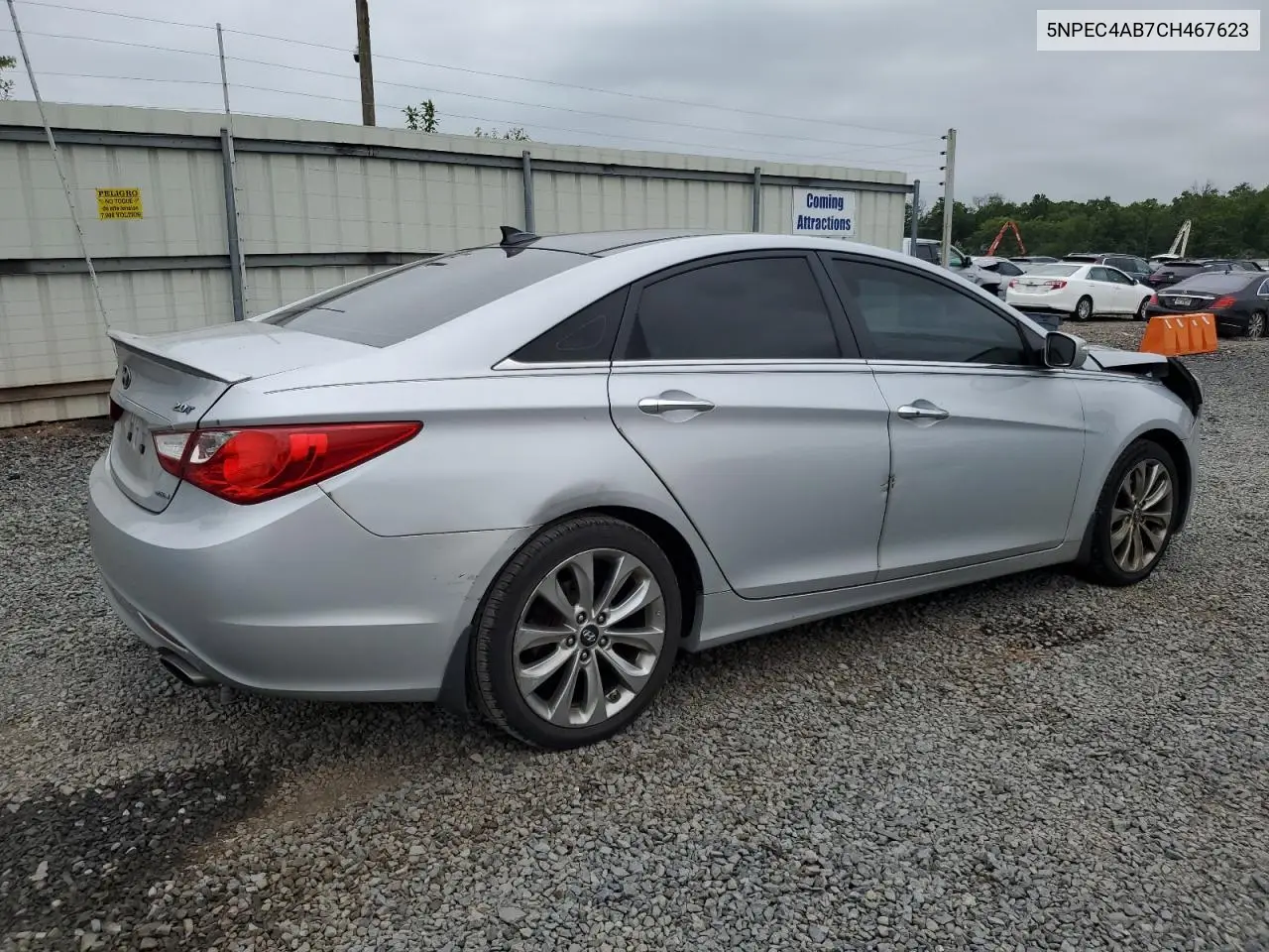 2012 Hyundai Sonata Se VIN: 5NPEC4AB7CH467623 Lot: 62216275