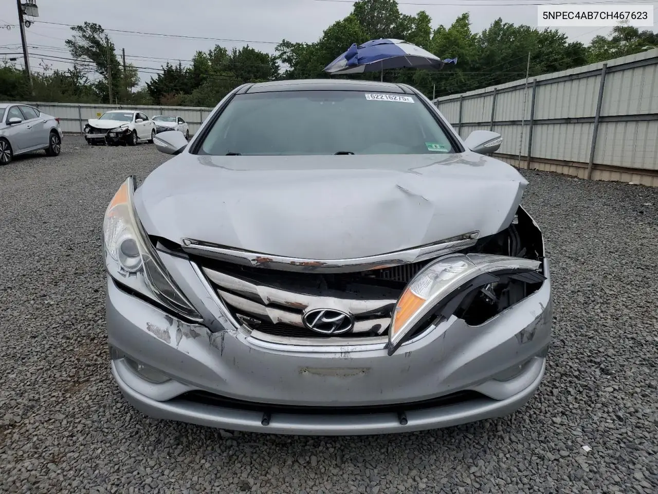 2012 Hyundai Sonata Se VIN: 5NPEC4AB7CH467623 Lot: 62216275