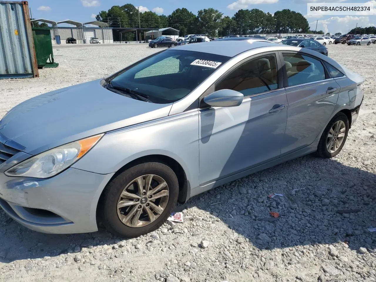 2012 Hyundai Sonata Gls VIN: 5NPEB4AC5CH482374 Lot: 62338405